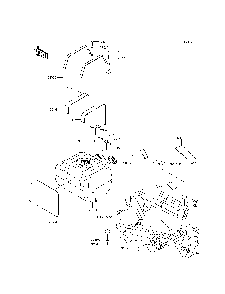 Fuel Tank Diagram and Parts List for KRT800CFF 2015 Kawasaki Lawn Tractor Accessories
