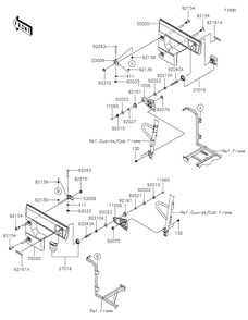 Part Location Diagram of 92033-0719 Kawasaki Ring-Snap