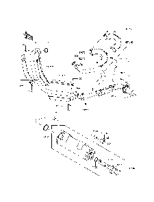 Muffler Diagram and Parts List for KRF800CEF 2014 Kawasaki Lawn Tractor Accessories