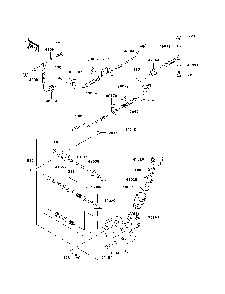 Master Cylinder Diagram and Parts List for KAF620K7F 2007 & Prior Kawasaki Lawn Tractor Accessories