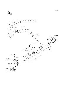 Air Cleaner-Belt Converter Diagram and Parts List for KAF620K7F 2007 & Prior Kawasaki Lawn Tractor Accessories