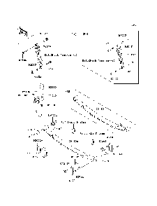 Rear Suspension Diagram and Parts List for KAF950E8F 2008 Kawasaki Lawn Tractor Accessories