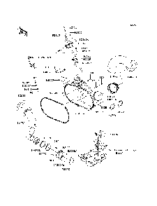 Converter Cover Diagram and Parts List for KRF750RCS 2012 Kawasaki Lawn Tractor Accessories