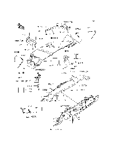 Front Fender Diagram and Parts List for KRF800CFF 2015 Kawasaki Lawn Tractor Accessories