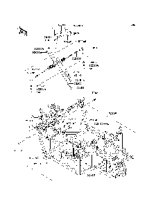 Frame Diagram and Parts List for KRF750TAF 2010 Kawasaki Lawn Tractor Accessories