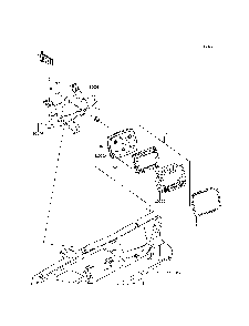 Meter Diagram and Parts List for KRF800DFF 2015 Kawasaki Lawn Tractor Accessories
