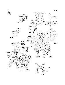 Gear Box Diagram and Parts List for KAF620G7F 2007 & Prior Kawasaki Lawn Tractor Accessories