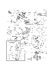 Chassis Electrical Equipment Diagram and Parts List for KRF800CEF 2014 Kawasaki Lawn Tractor Accessories