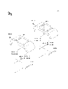 Rear Fender Diagram and Parts List for KAF620H7F 2007 & Prior Kawasaki Lawn Tractor Accessories