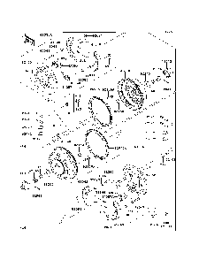 Front Hubs/Brakes Diagram and Parts List for KAF620MDF 2013 Kawasaki Lawn Tractor Accessories