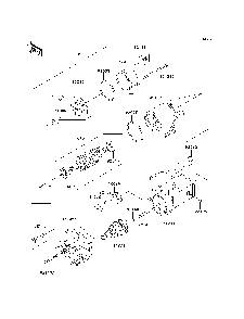 Starter Motor Diagram and Parts List for KAF950B7F 2007 & Prior Kawasaki Lawn Tractor Accessories