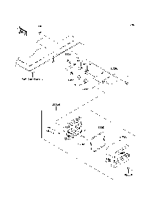 Taillight Diagram and Parts List for KAF400A7F 2007 & Prior Kawasaki Lawn Tractor Accessories