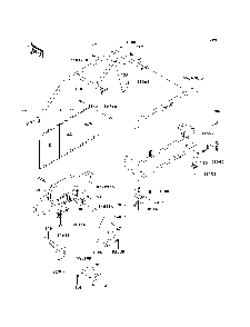 Guards/Cab Frame Diagram and Parts List for KAF950B7F 2007 & Prior Kawasaki Lawn Tractor Accessories