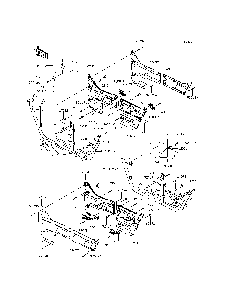 Door Diagram and Parts List for KRT800DFF 2015 Kawasaki Lawn Tractor Accessories