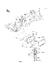 Front Box Diagram and Parts List for KAF620MDF 2013 Kawasaki Lawn Tractor Accessories