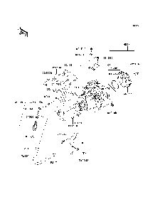 Fuel Injection Diagram and Parts List for KAF950B7F 2007 & Prior Kawasaki Lawn Tractor Accessories