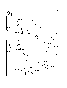 Drive Shaft-Propeller Diagram and Parts List for KAF950B7F 2007 & Prior Kawasaki Lawn Tractor Accessories