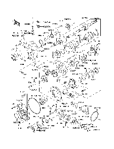 Drive Shaft-Front Diagram and Parts List for KAF950B7F 2007 & Prior Kawasaki Lawn Tractor Accessories