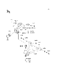 Suspension Diagram and Parts List for KAF400B7F 2007 & Prior Kawasaki Lawn Tractor Accessories