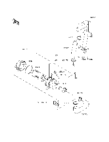 Air Cleaner Diagram and Parts List for KAF620MDF 2013 Kawasaki Lawn Tractor Accessories