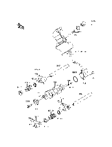 Gear Change Drum/Shift Fork Diagram and Parts List for KRT800CFF 2015 Kawasaki Lawn Tractor Accessories