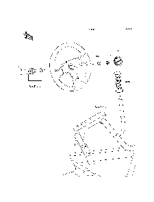 Steering Wheel Diagram and Parts List for KRF800BFF 2015 Kawasaki Lawn Tractor Accessories