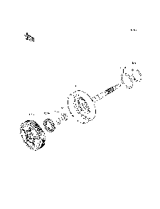 Clutch Diagram and Parts List for KRT800CFF 2015 Kawasaki Lawn Tractor Accessories