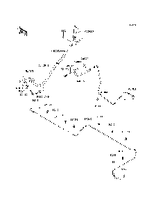 Brake Piping Diagram and Parts List for KRF750VBF 2011 Kawasaki Lawn Tractor Accessories