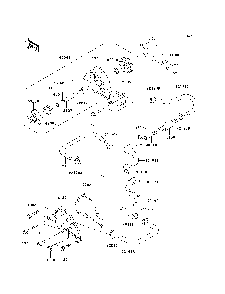 Water Pump Diagram and Parts List for KAF620K7F 2007 & Prior Kawasaki Lawn Tractor Accessories