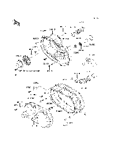Converter Cover Diagram and Parts List for KAF950B7F 2007 & Prior Kawasaki Lawn Tractor Accessories