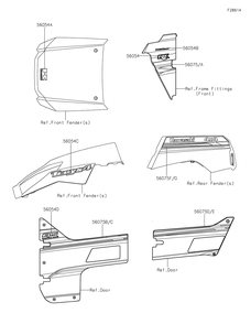 Decals(Black)(Fhf) Diagram and Parts List for KRT800FHF 2017 Kawasaki Lawn Tractor Accessories