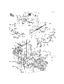 Frame Diagram and Parts List for KRT800DFF 2015 Kawasaki Lawn Tractor Accessories