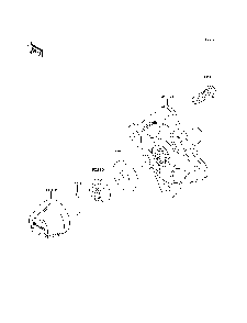 Front Hubs/Brakes Diagram and Parts List for KRT800DEF 2014 Kawasaki Lawn Tractor Accessories