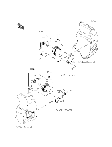 Taillight Diagram and Parts List for KRF800CEF 2014 Kawasaki Lawn Tractor Accessories