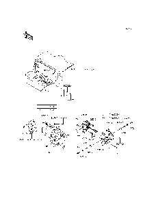 Headlight Diagram and Parts List for KRT800DFF 2015 Kawasaki Lawn Tractor Accessories