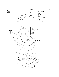 Fuel Tank Diagram and Parts List for KAF400C7F 2007 & Prior Kawasaki Lawn Tractor Accessories