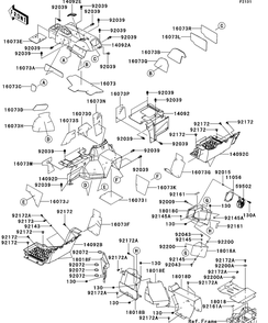 Part Location Diagram of 130BA0622 Kawasaki Bolt-Flanged,6x22