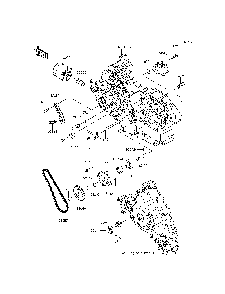 Oil Pump/Oil Filter Diagram and Parts List for KRF800DFF 2015 Kawasaki Lawn Tractor Accessories