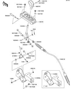 Part Location Diagram of 92145-0832 Kawasaki Spring