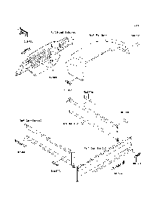 Decals Diagram and Parts List for KAF620H7F 2007 & Prior Kawasaki Lawn Tractor Accessories