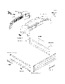 Decals Diagram and Parts List for KAF620MDF 2013 Kawasaki Lawn Tractor Accessories