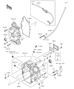 Part Location Diagram of 92152-1746 Kawasaki Collar