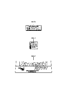 Label Diagram and Parts List for FR730V-DS04  Kawasaki Engine