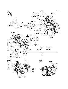 Part Location Diagram of 14001-0627 Kawasaki Set-Crankcase