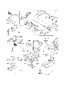 Chassis Electrical Equipment Diagram and Parts List for KRF750SCSA 2012 Kawasaki Lawn Tractor Accessories