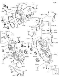 Part Location Diagram of 92037-1680 Kawasaki Clamp