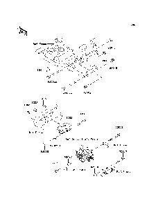 Engine Mount Diagram and Parts List for KAF620H7F 2007 & Prior Kawasaki Lawn Tractor Accessories