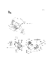 Headlight Diagram and Parts List for KRF800DFF 2015 Kawasaki Lawn Tractor Accessories