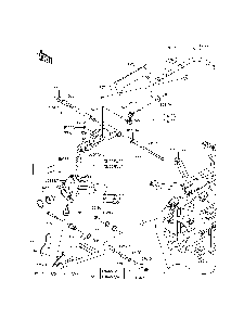 Front Suspension Diagram and Parts List for KRT800CFF 2015 Kawasaki Lawn Tractor Accessories