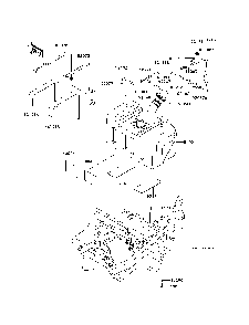 Fuel Tank Diagram and Parts List for KRF750RDF 2013 Kawasaki Lawn Tractor Accessories